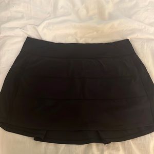 Black Lululemon Pace Rival Skirt